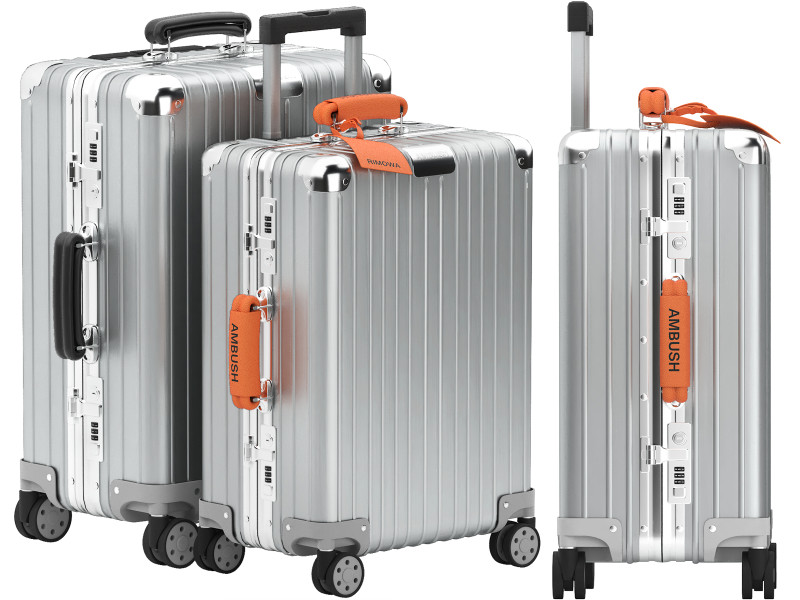 Rimowa suitcase 3D Model .c4d .max .obj .3ds .fbx .stl .blend 