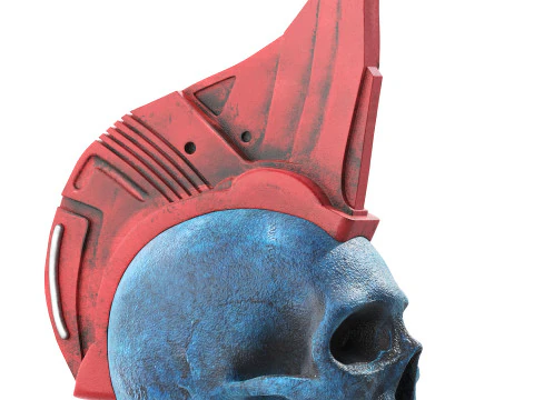 Cr&acirc;nio Yondu Modelo 3D