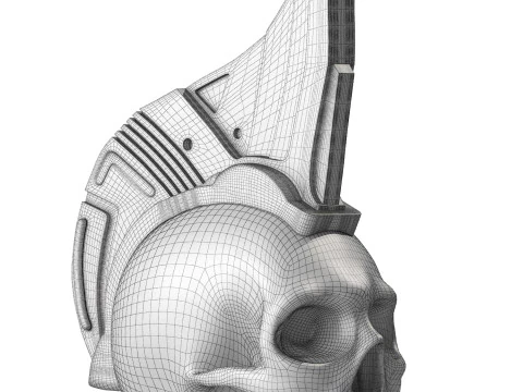 Cr&acirc;nio Yondu Modelo 3D