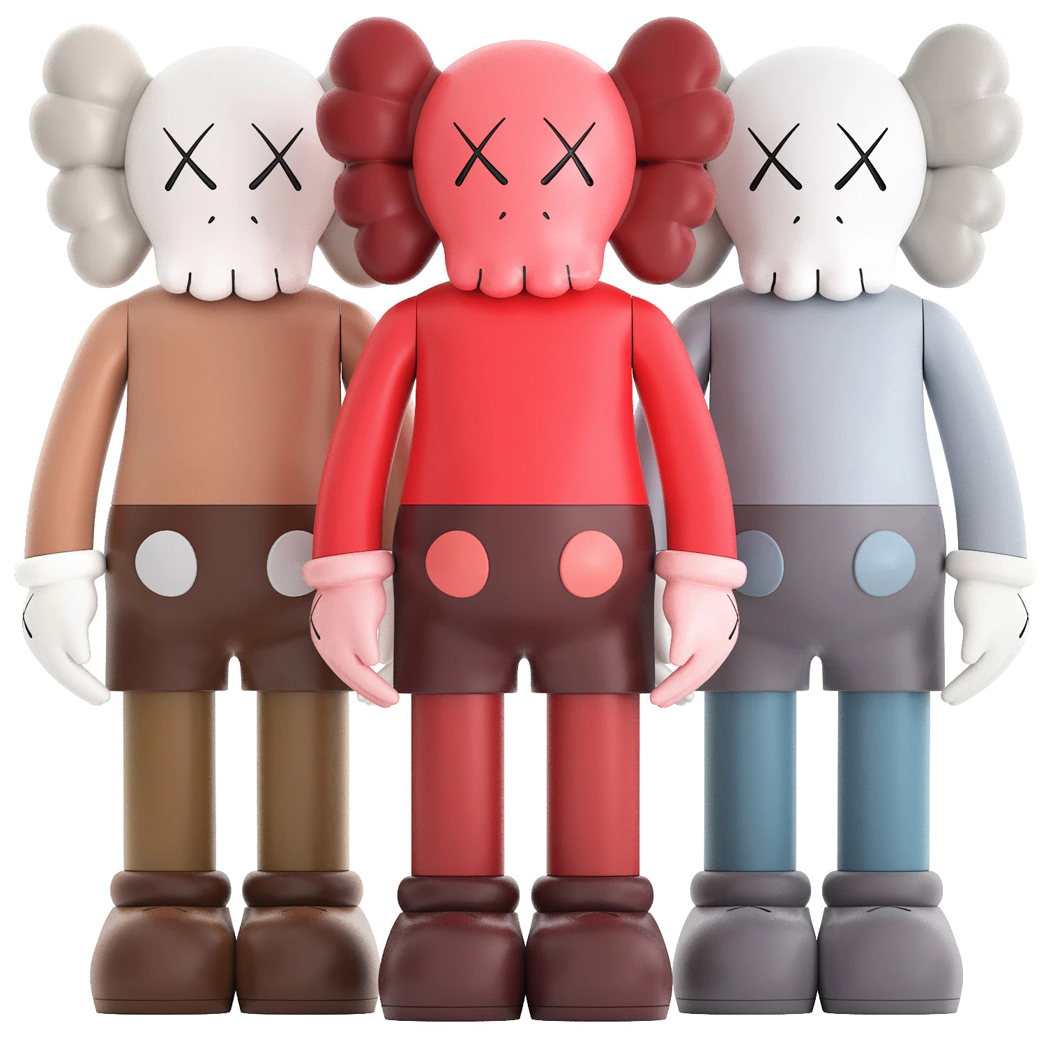 Figura do companheiro Kaws Modelo 3D .c4d .max .obj .3ds .fbx .stl .blend