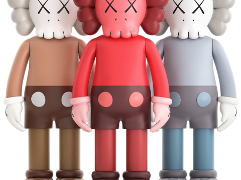 Kaws companion figure 3D 模型