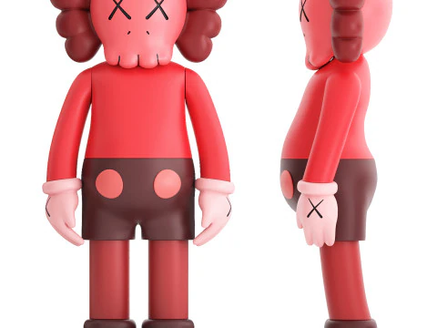 Figura do companheiro Kaws Modelo 3D
