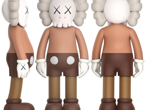 Figura do companheiro Kaws Modelo 3D