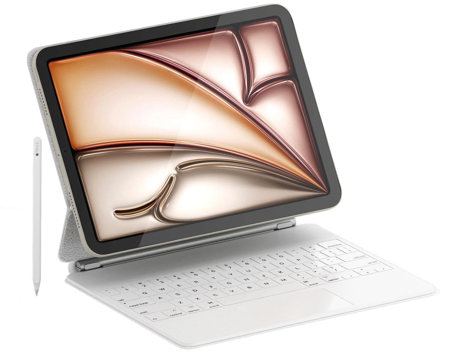 Ipad air works with the magic keyboard 3D Model .c4d .max .obj .3ds .fbx .stl .blend 