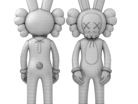 Kaws accomplice vinyl figure 3D 模型