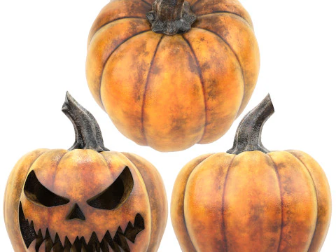 할로윈 호박 3D 모델