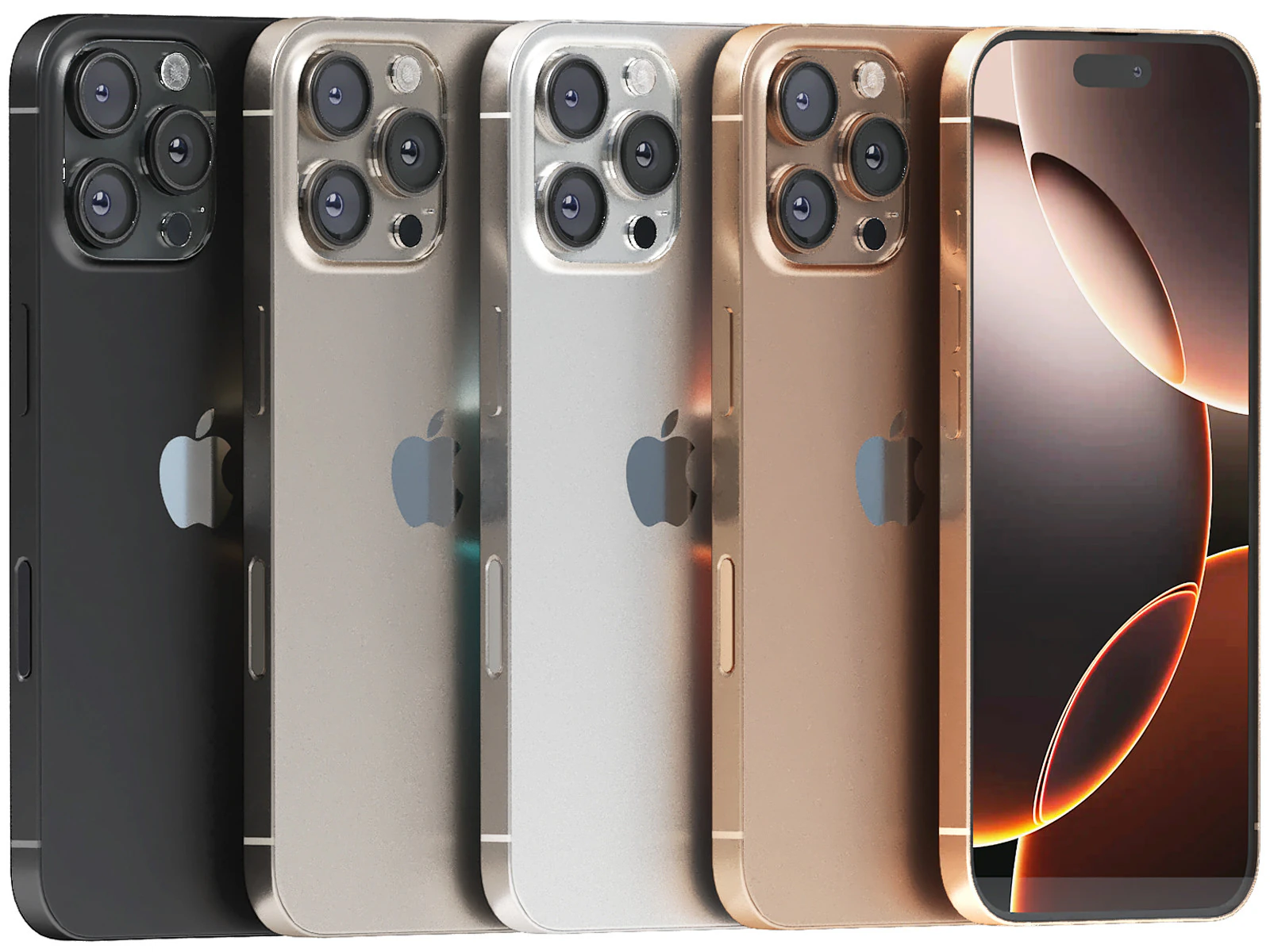 Iphone 16 pro 3D Model .c4d .max .obj .3ds .fbx .stl .blend 
