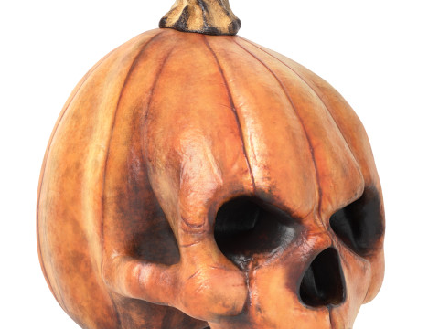 Pumpkin skull head halloween Modello 3D