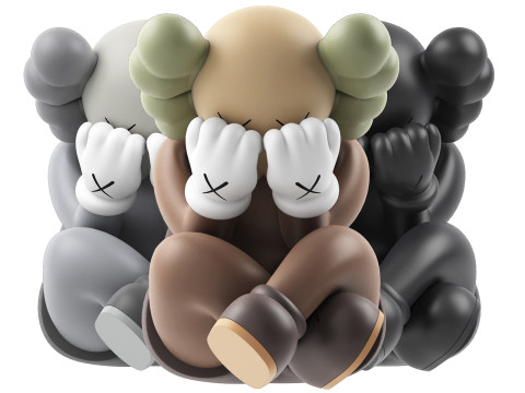 Kaws separated vinyl figures collection 3D 모델