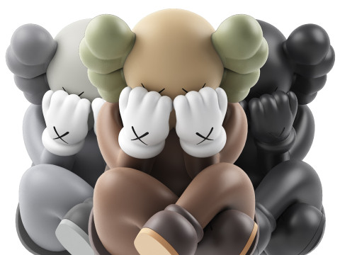 Kaws separated vinyl figures collection Modelo 3D
