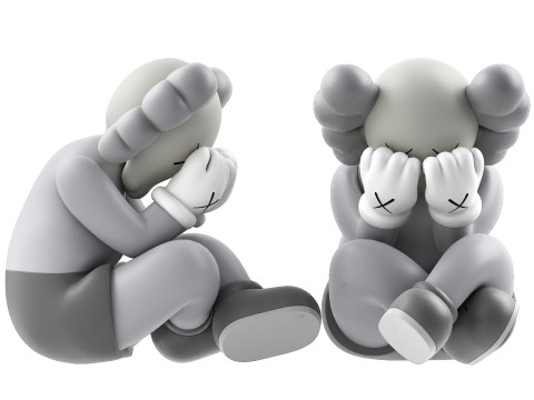 Kaws separated vinyl figures collection Modelo 3D