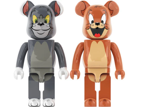 Kolekcja Bearbrick&oacute;w Toma i Jerry'ego Model 3D