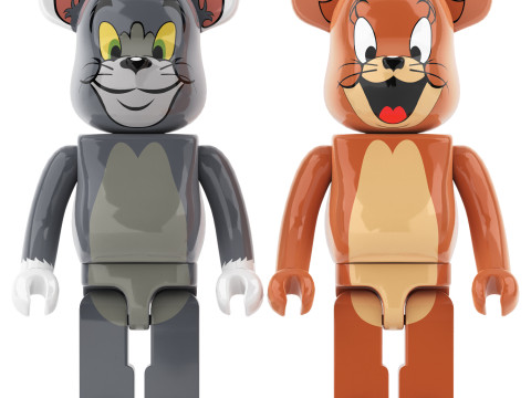 Tom and jerry bearbrick collection 3D Модель