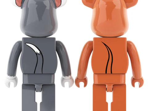 Tom and jerry bearbrick collection 3D Model