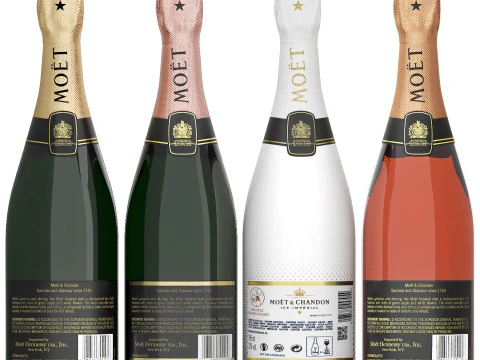 Moet and chandon champagne collection 3D Model