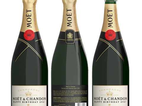 Moet and chandon champagne collection Modello 3D
