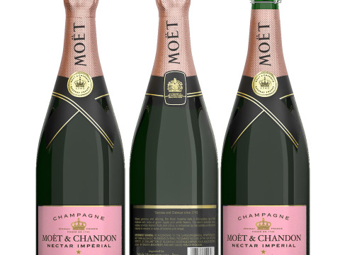 Moet and chandon champagne collection Modello 3D