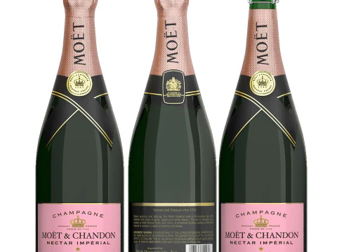 Moet and chandon champagne collection 3D Model