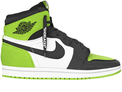 Nike air 1 retro green shoe 3D Model