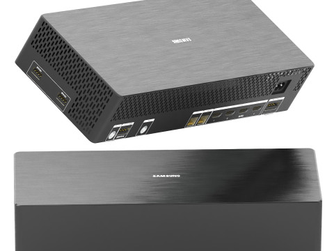 Samsung smart tv frame is03d with remote and Connect box 3D 모델