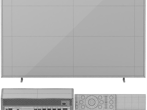 Samsung smart tv frame is03d with remote and Connect box 3D 모델