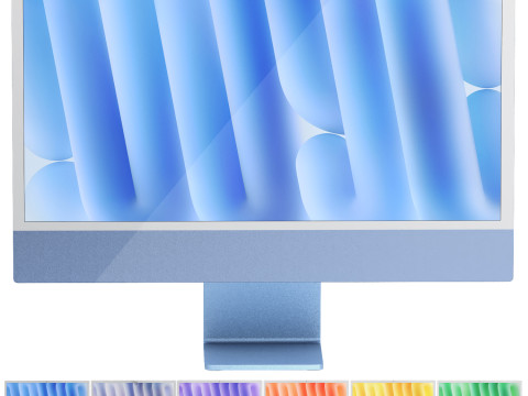 Apple imac m4 3D Модель