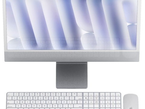 Apple imac m4 3D Модель