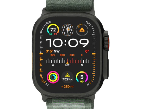 Apple Watch Ultra 2 titanio nero Modello 3D