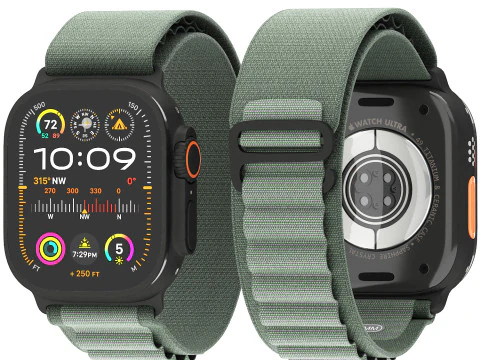 Apple Watch Ultra 2 titanio nero Modello 3D