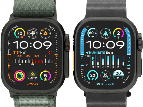 Apple Watch Ultra 2 titanio nero Modello 3D