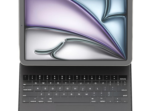 Black apple magic keyboard with ipad air Modèle 3D