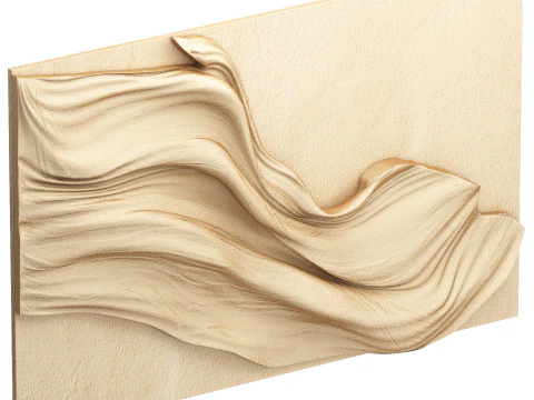 Pannello decorativo 3d astratto e minimalista da parete Modello 3D