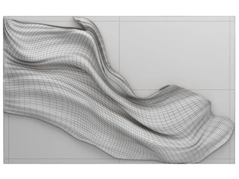 Pannello decorativo 3d astratto e minimalista da parete Modello 3D