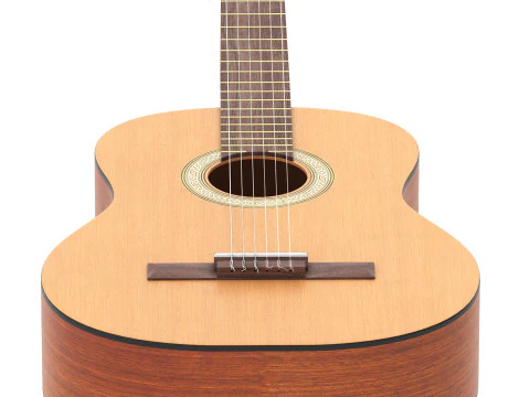 Classical guitar with tripod stand 3D Model