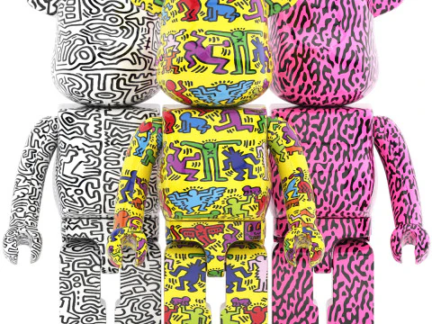 Basquiat bearbrick collection 04 3D Model
