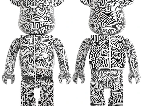 Basquiat bearbrick collection 04 3D Model