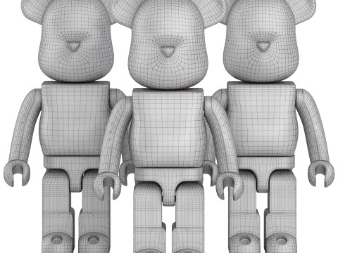 Basquiat bearbrick collection 04 Modelo 3D