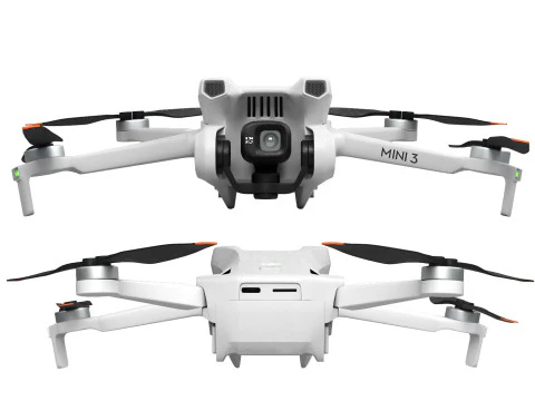 Drone dji mini con piattaforma di atterraggio Modello 3D