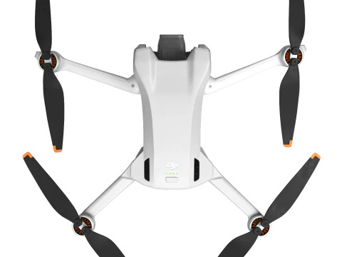 Drone dji mini con piattaforma di atterraggio Modello 3D