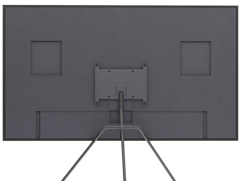 Samsung frame tv with stand remote and connect box 3D Модель