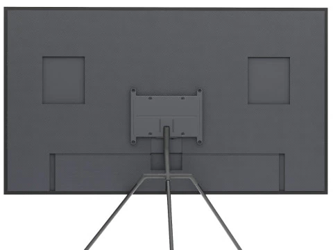 Samsung frame tv with stand remote and connect box 3D Model