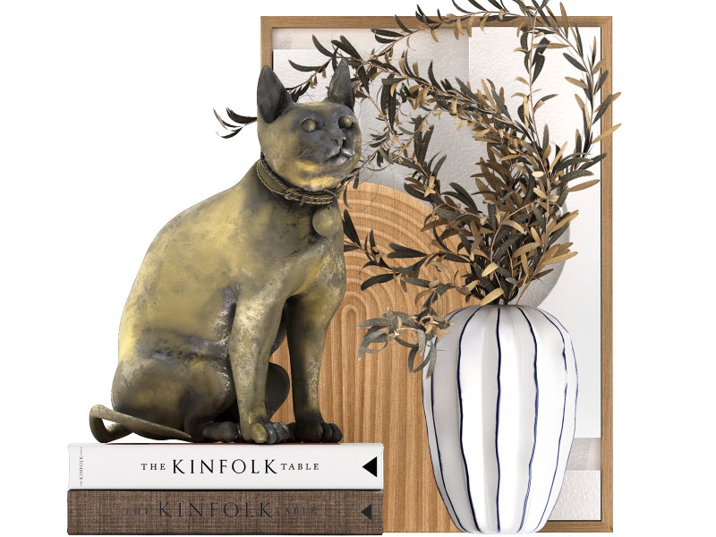Decorative set 06 Model 3D .c4d .max .obj .3ds .fbx .stl .blend