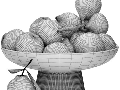 Levante bamboo cantilever umbrella from bambrella Model 3D