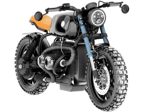 Black motorcycle 3Dモデル