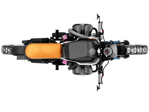 Black motorcycle 3D Model