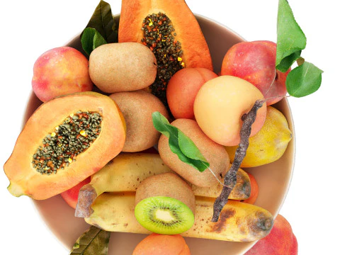 Bowl of tropical fruits 11 3D Model