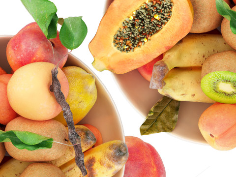 Bowl of tropical fruits 11 3D Model
