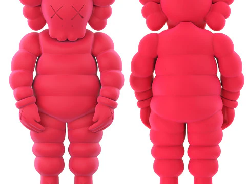 Kaws rote Figurensammlung 3D Modell