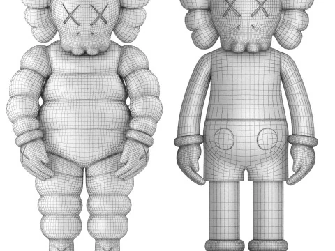 Kaws rote Figurensammlung 3D Modell