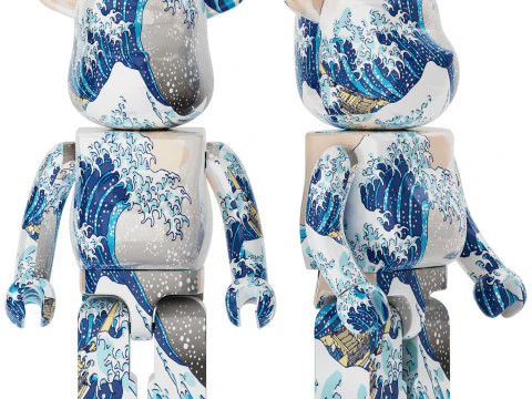 Bearbrick katsushika hokusai 3D Model
